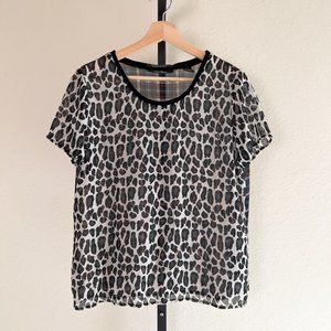 Maison Scotch | Punk Radar - Leopard + Tartan Mixed Print Shirt